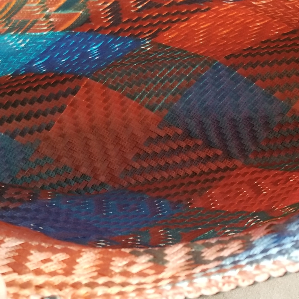 Weave Multicolored Iridescent Tote - Picture 6 of 9